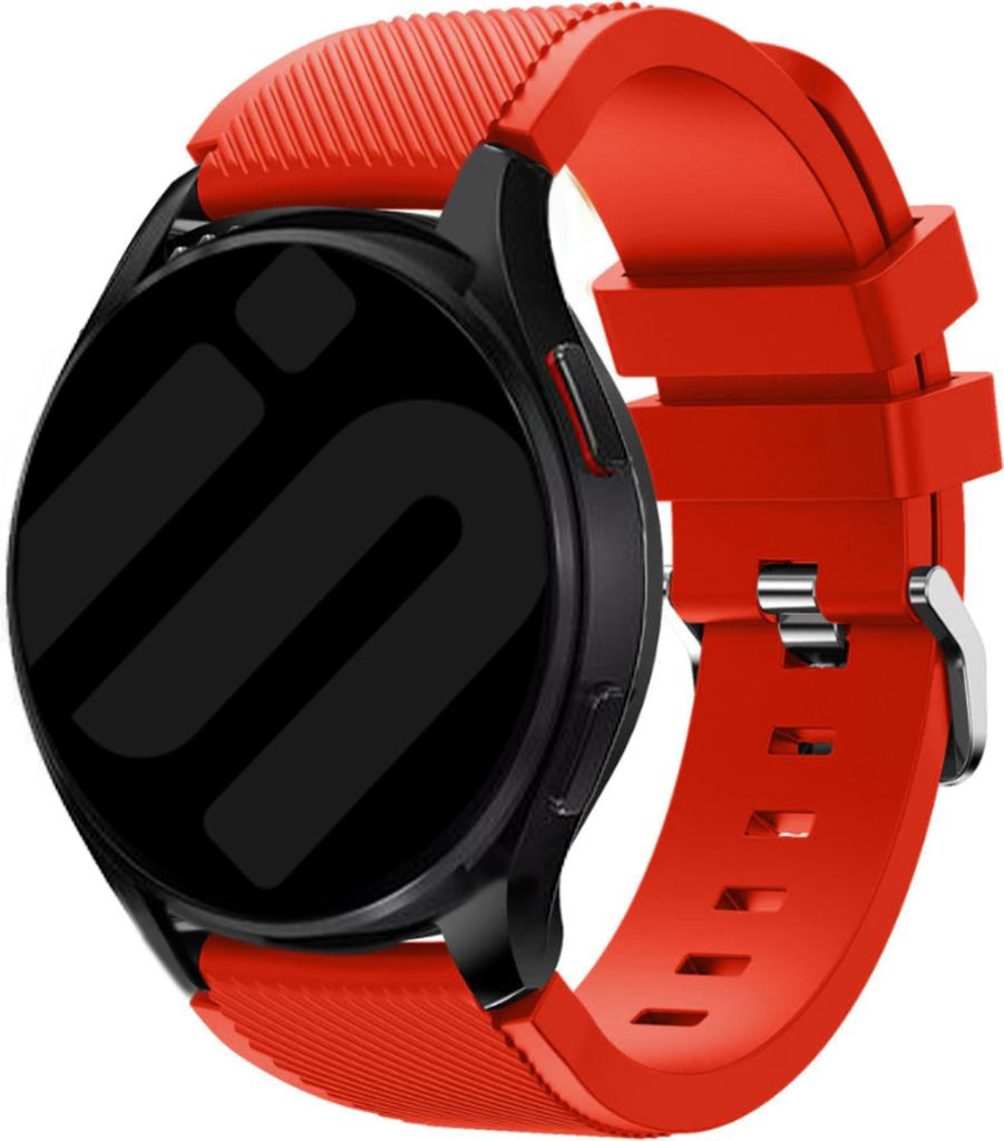 Strap-it Samsung Galaxy Watch 6 Classic 43mm Silikon Armband (Rot)