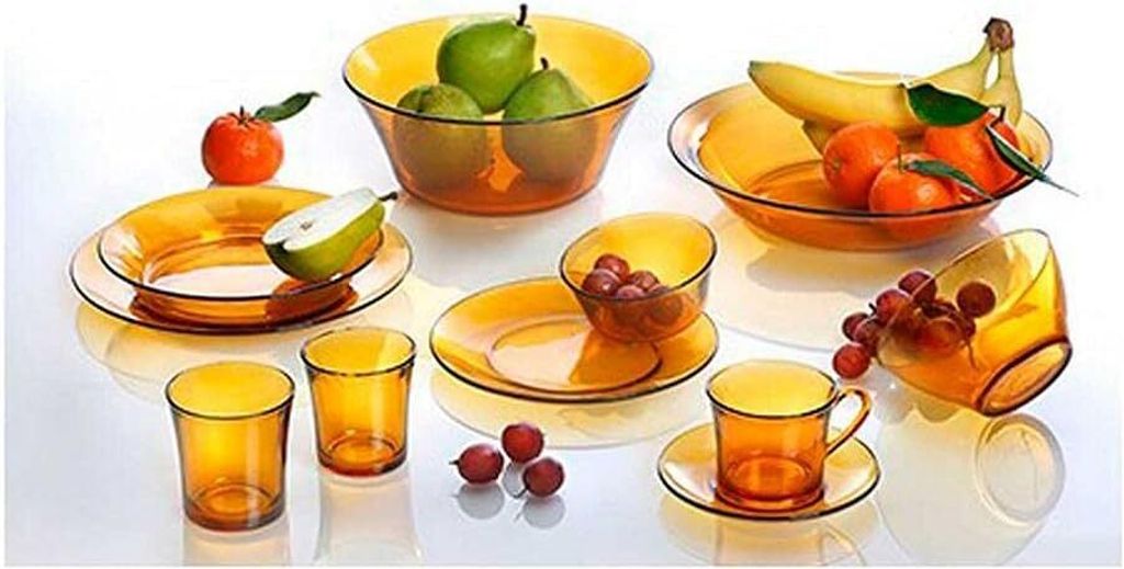 Duralex Vermeil Geschirr-Set, 44-teilig Amber