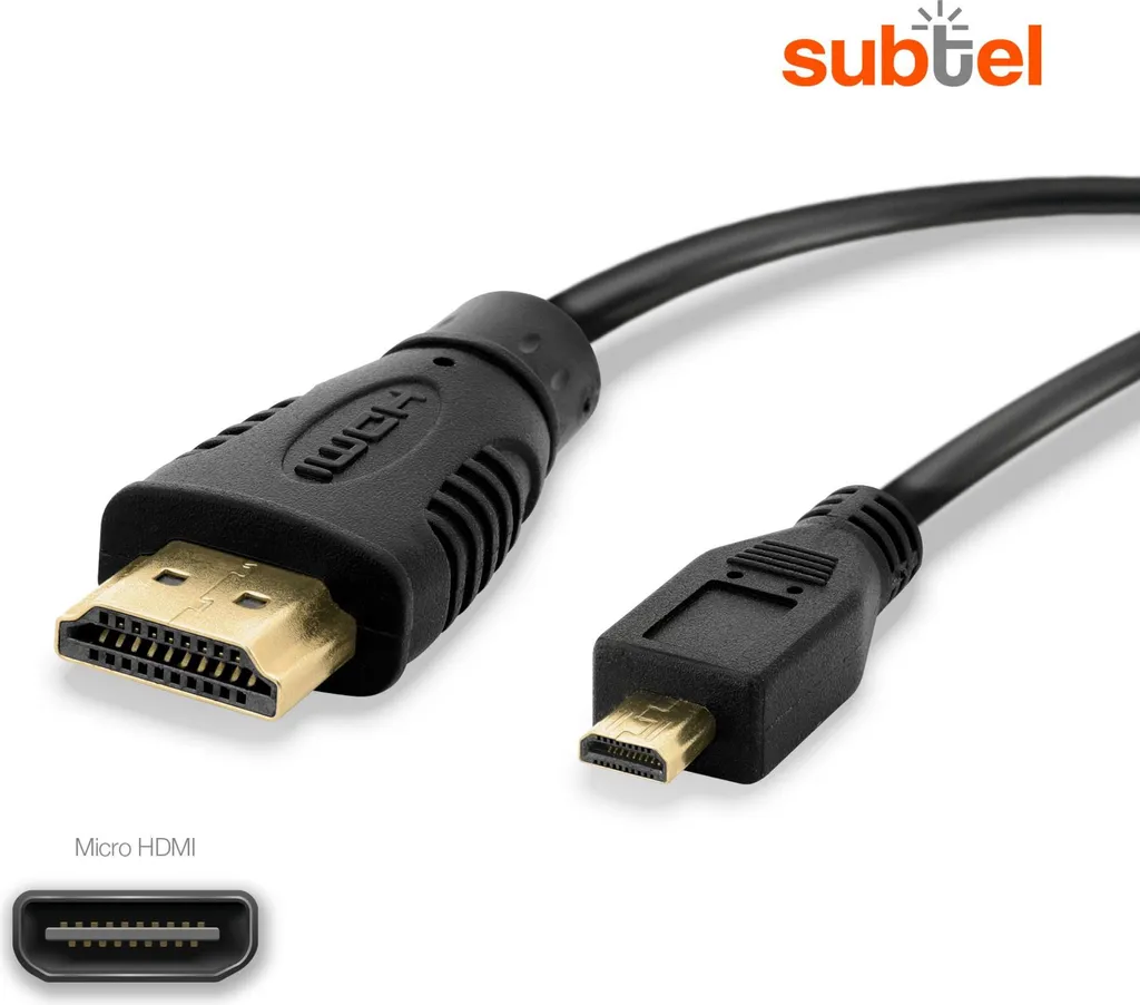 Cavo Micro HDMI Tipo D, lungo 3m, compatibile con Ricoh G900 G900SE GR Digital GR II WG-20 WG-30W WG-4 WG-4 GPS WG-5 GPS WG-50 WG-60 WG-M1 WG-M2 - HC-1 W/W Cavetto Micro HDMI 1.4 Cavetto, filo HDMI - 3