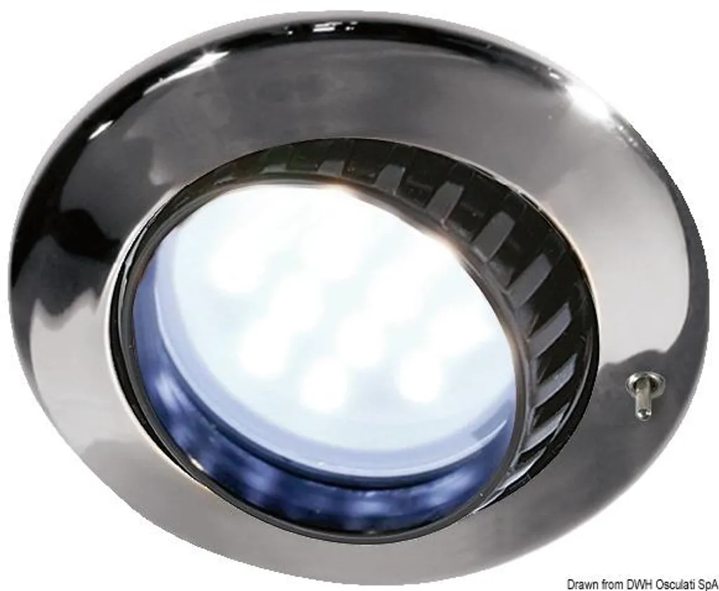 Batsystem Comet lampe ABS chromé 9LED avec interrupteur intégré 12V