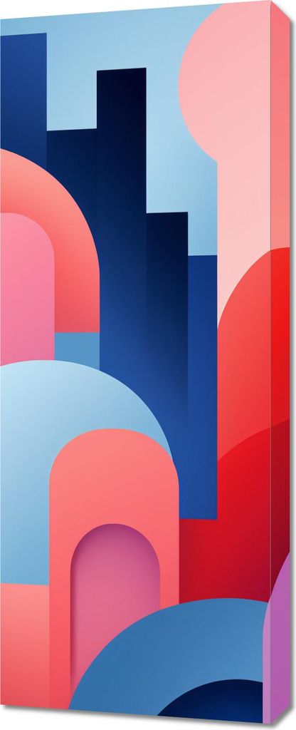Bild 40x100cm Stadt der Farben