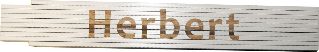 Zollstock Herbert 2 m weiß