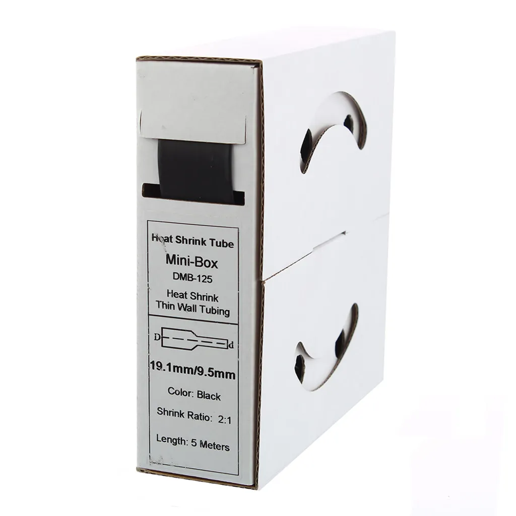 Gaine de protection thermique noire 19,1mm pour isolation électrique