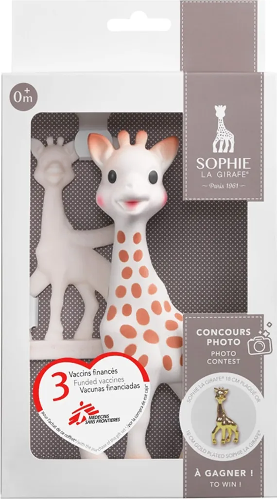 Vulli Sophie la Girafe et son anneau de dentition : Coffret bébé éveil