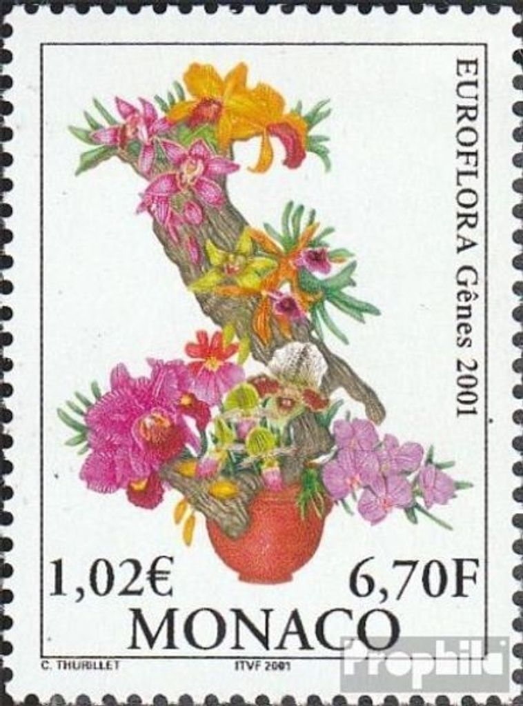 Briefmarken Monaco 2001 Mi 2549 (kompl.Ausg.) postfrisch Europäische Gartenschau
