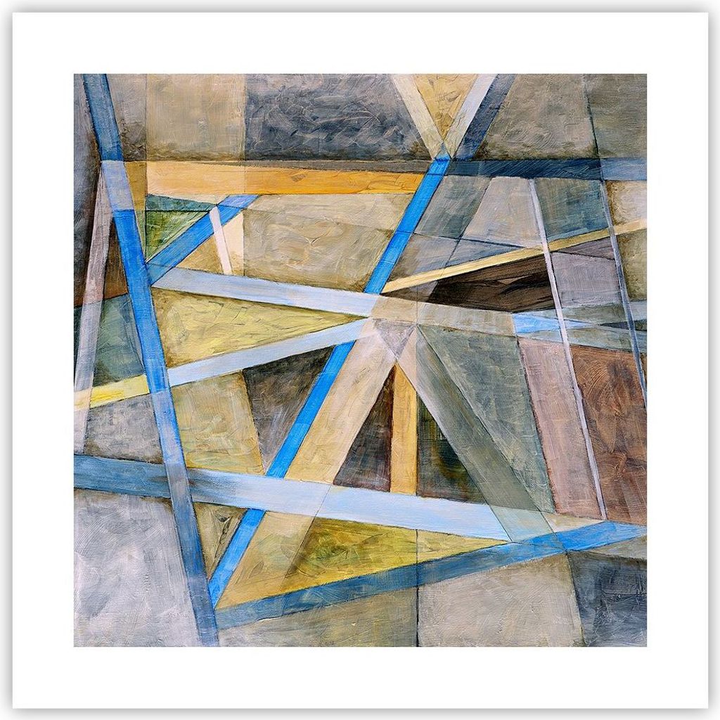 Poster - Poster ohne Rahmen - Abstraktion modern - 40x40 cm - Wand Bild - Wanddeko - Wandbilder - Kunstposter - Wandposter - Bilder - Kunstdruck - ...