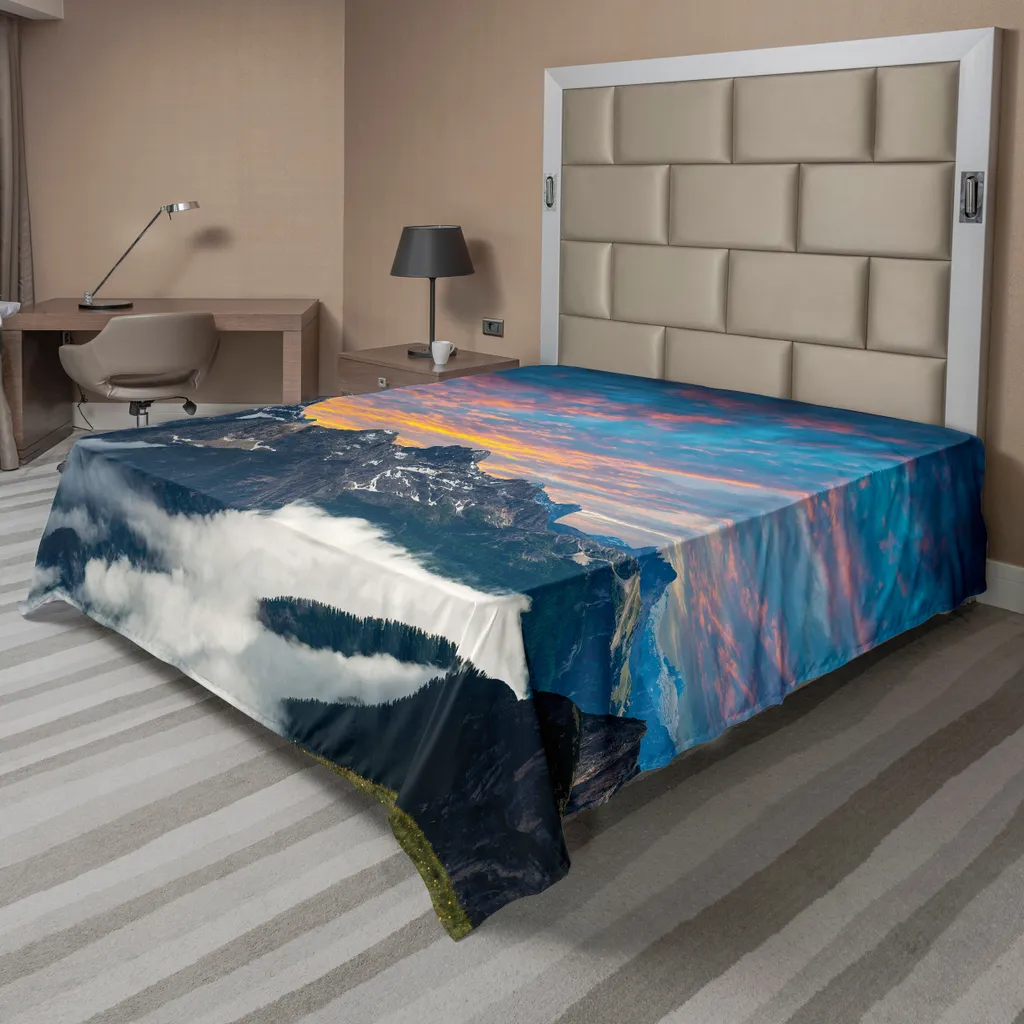 Lenzuolo Sopra ABAKUHAUS 266x260 - Paesaggio Alpino Nebbioso Offerta
