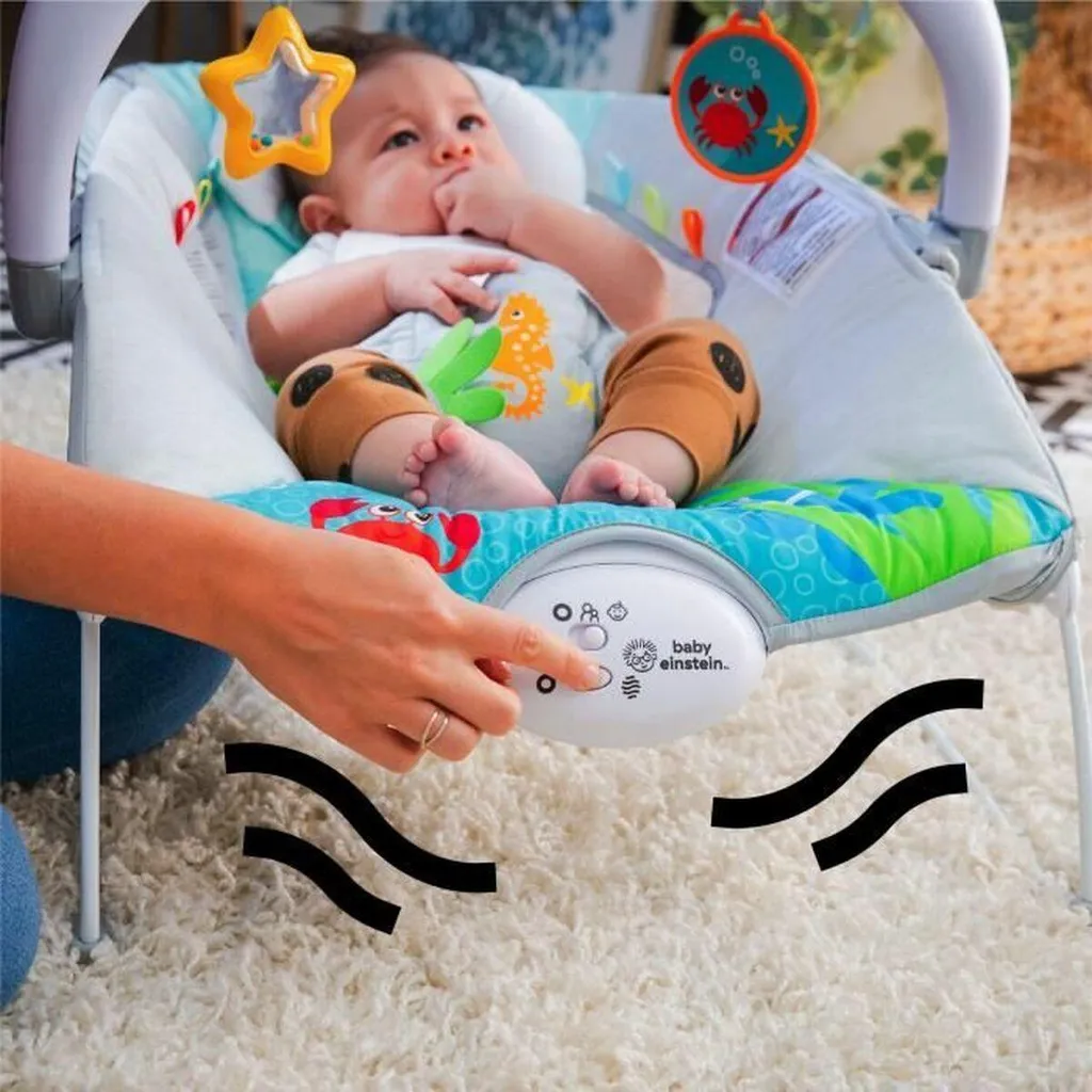 Hamac pour Bébé Baby Einstein Ocean Bleu Transat d'Éveil Interactif - 3