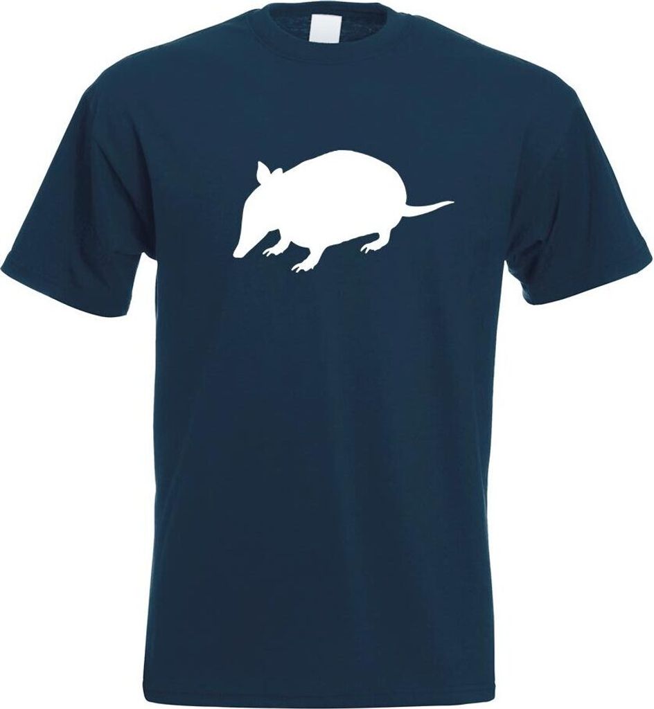 Kiwistar - T-Shirt - Navy - Gürteltiere - Dasypoda Herren Funshirt Bedruckt Design Sprüche Spruch Motive - mit Motiv Bedruckt - Funshirt Design -...
