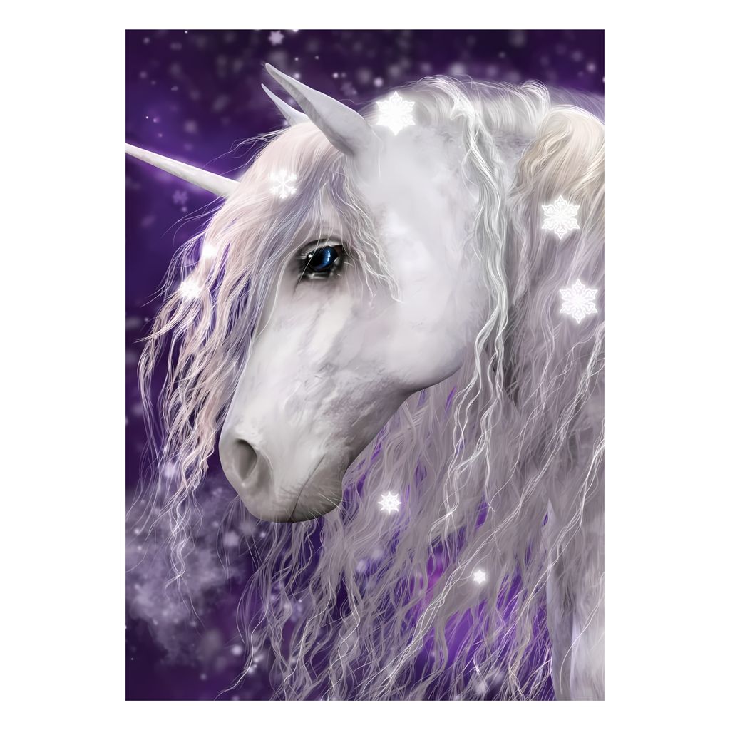 Kinder Fleecedecke 100x140 cm mit Einhorn-Motiv in Lila – Weiche Kuscheldecke für Mädchen – Einhorndecke für Sofa, Auto oder Bett – Flausc...