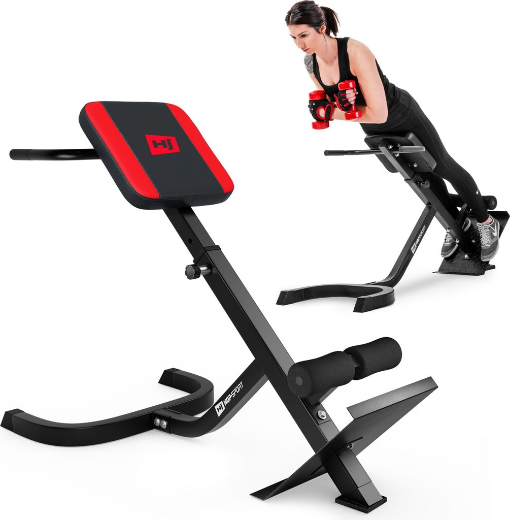 Hop-Sport Rückentrainer Bauchtrainer 45° Hyperextensions Rückenstrecker HS-1018