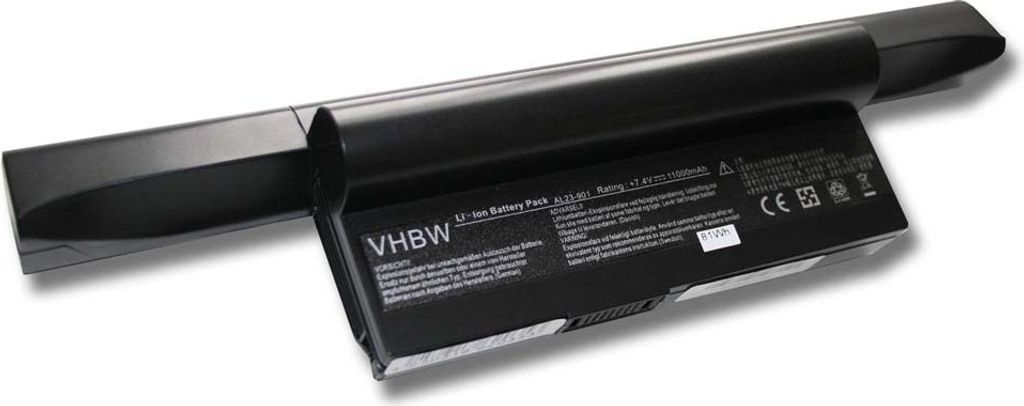 vhbw Akku Ersatz für Asus PL23-901, AL23-901, AP23-901, AL22-901, AP22-1000, AL24-1000 für Notebook (11000 mAh, 7,4 V, Li-Ion)