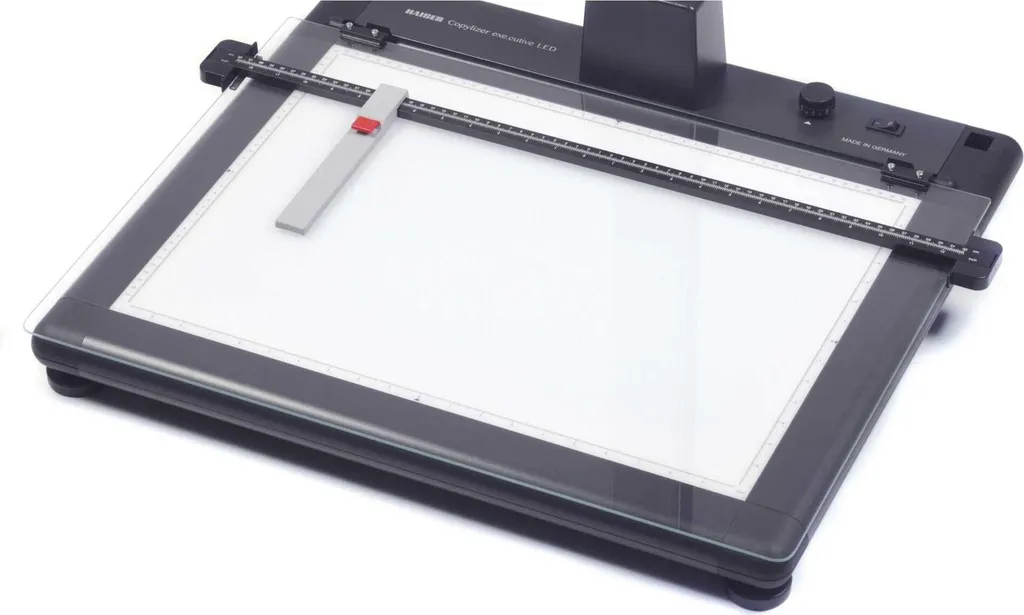 Plaque de Verre Kaiser pour Éviter Documents Courbés sur Copylizer LED