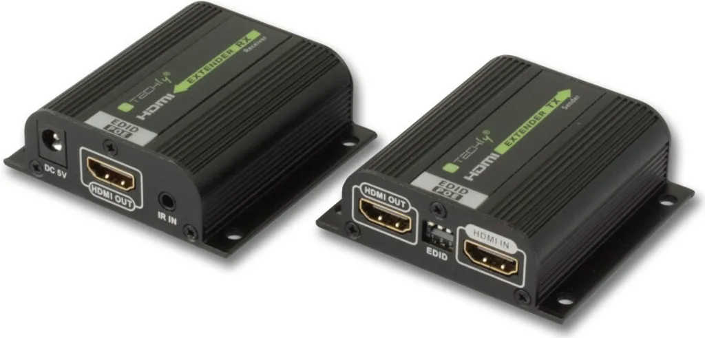 Techly IDATA-EXT-E70POED Extender HDMI PoE IR 40m - Soluzione Professionale