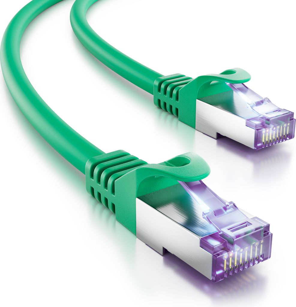 deleyCON 5m CAT7 Netzwerkkabel - 10 Gigabit - RJ45 Patchkabel Ethernet Kabel (Kupfer, SFTP PiMF Schirmung) - für Highspeed LAN DSL Switch Modem Ro...