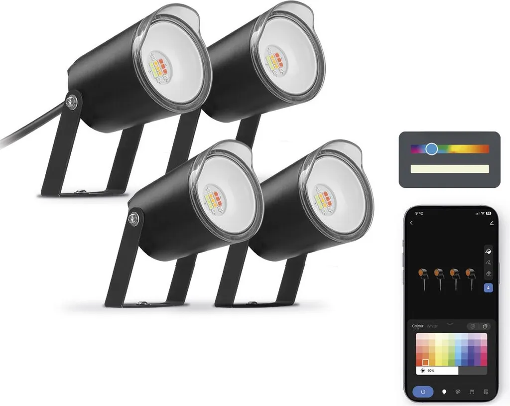 Offerta KSIX SmartLED: Faretto Nero 3000K IP65 - Prezzo Imbattibile