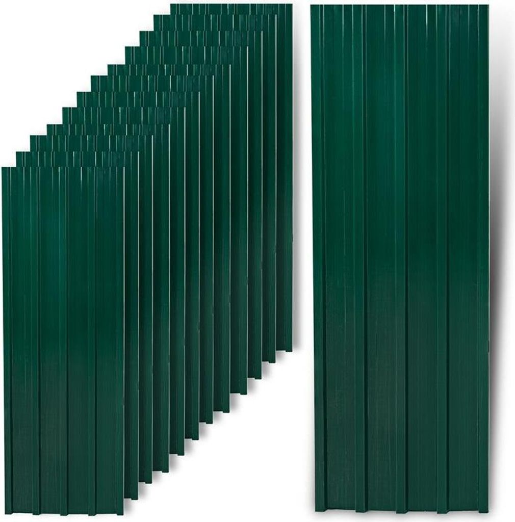 Trapezblech Profilblech grün 12 Stück Metallblech Dachblech Produktbild 