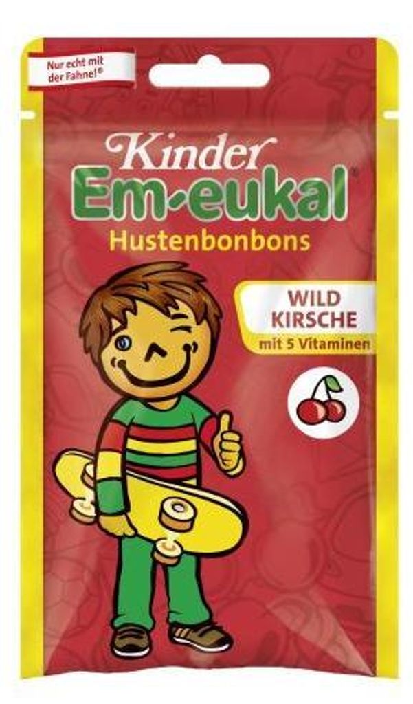 Em eukal Kinder Wildkirsche Hustenbonbons mit 5 Vitaminen 75g
