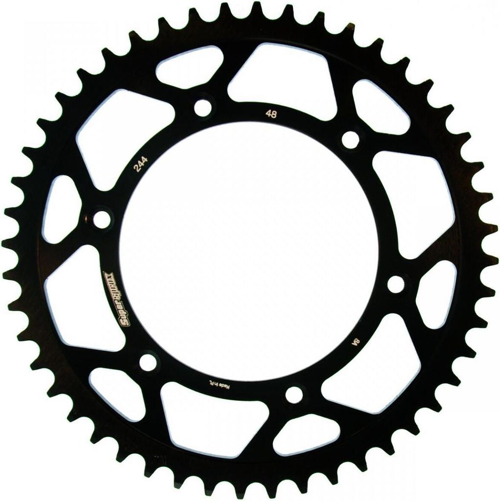 Stahl-Kettenrad Supersprox 520 - 48Z (schwarz) RFE-244:48-BLK|ID 130,0 LK 152,0 6-Loch