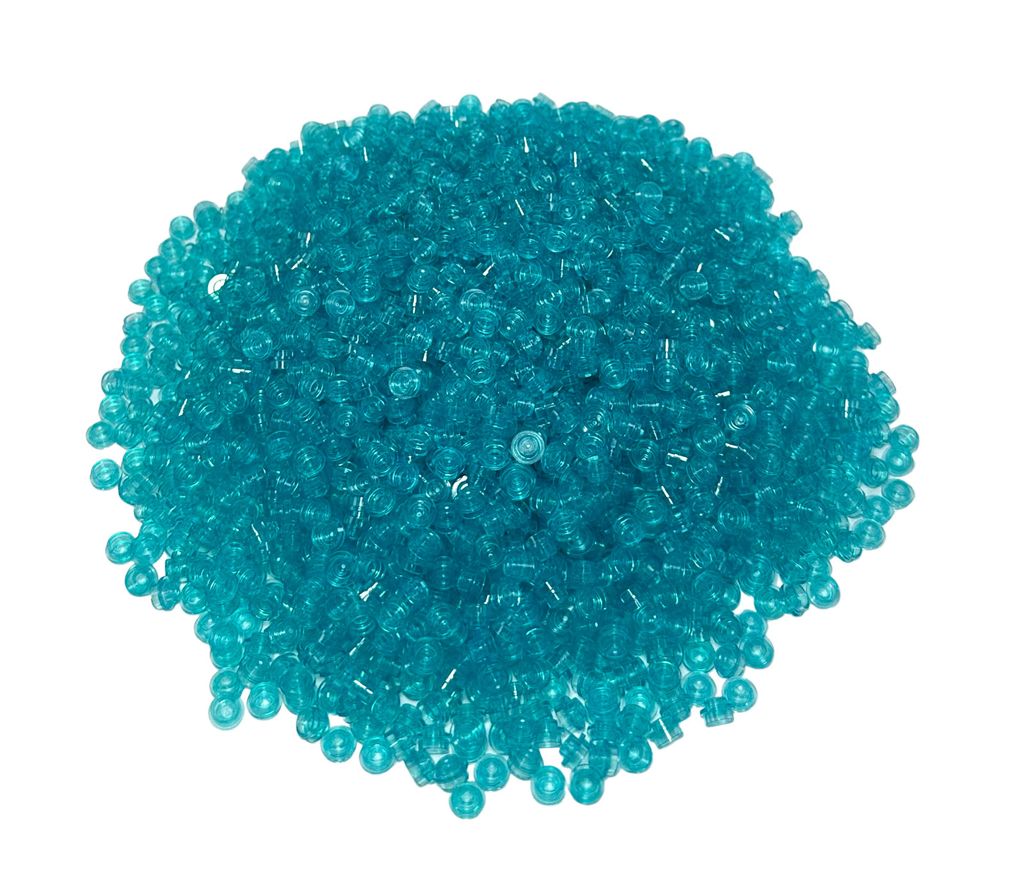 LEGO® 1x1 kulaté destičky průhledné světle modré - 4073 Obrázek produktu 