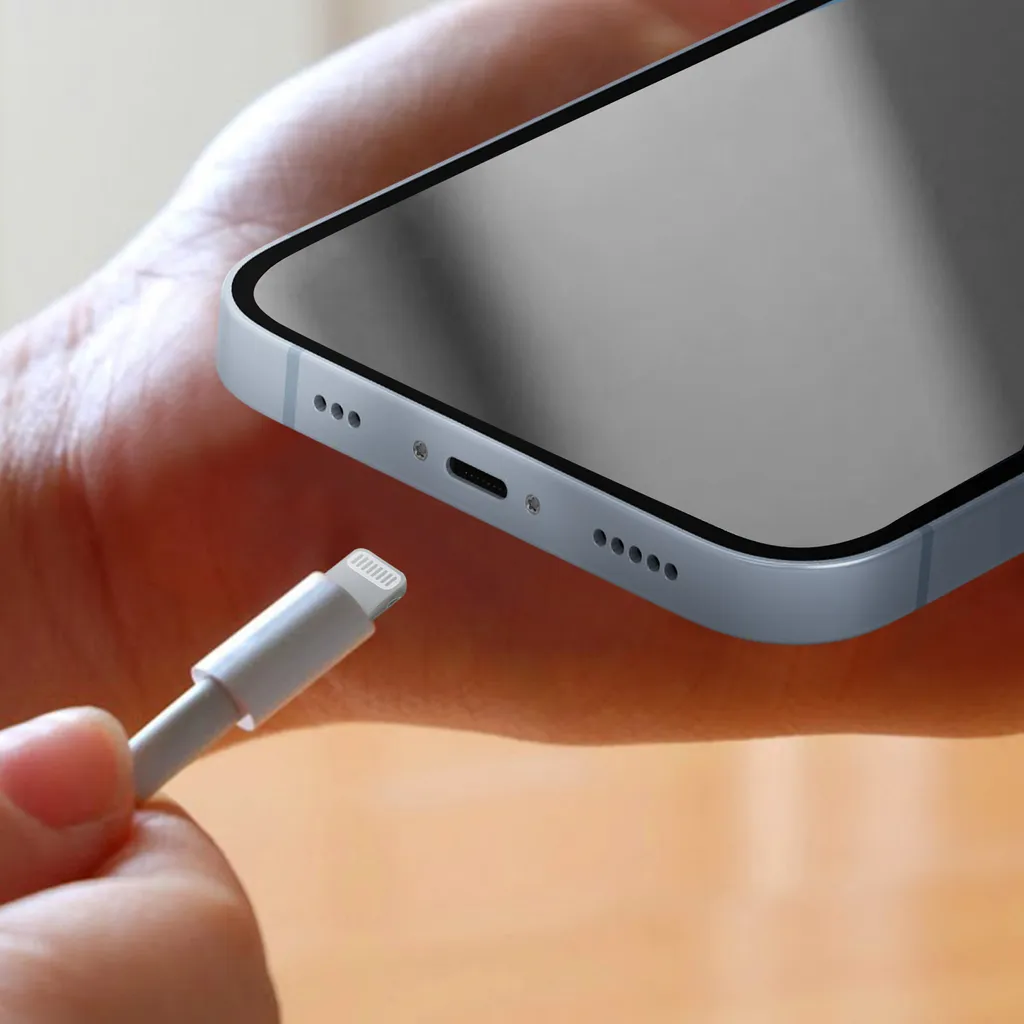 Nappe de charge Lightning iPhone 14 - Pièce de rechange avec micro - 5