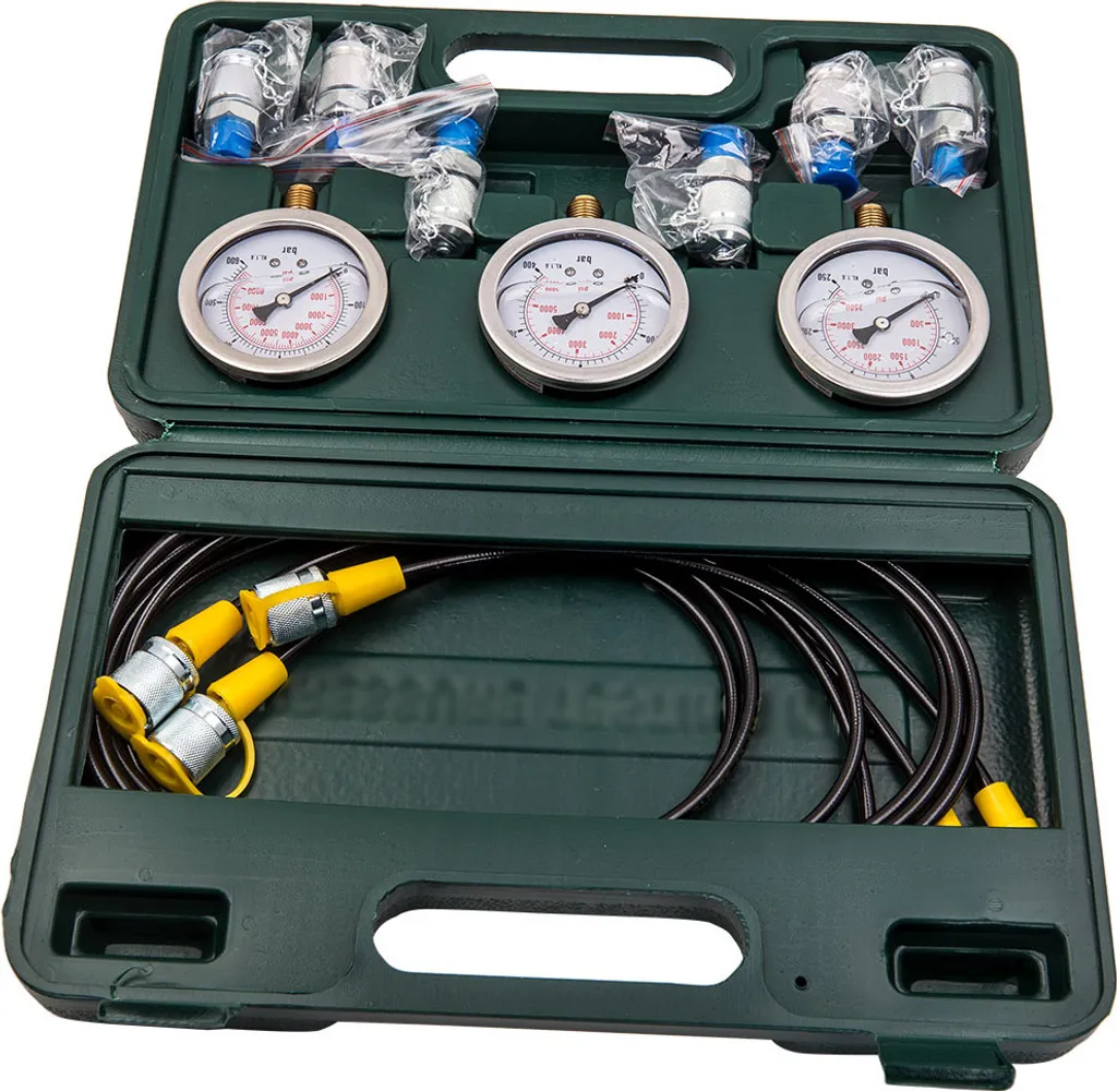 Testeur de pression hydraulique 600 bar avec flexibles et raccords pro - 3