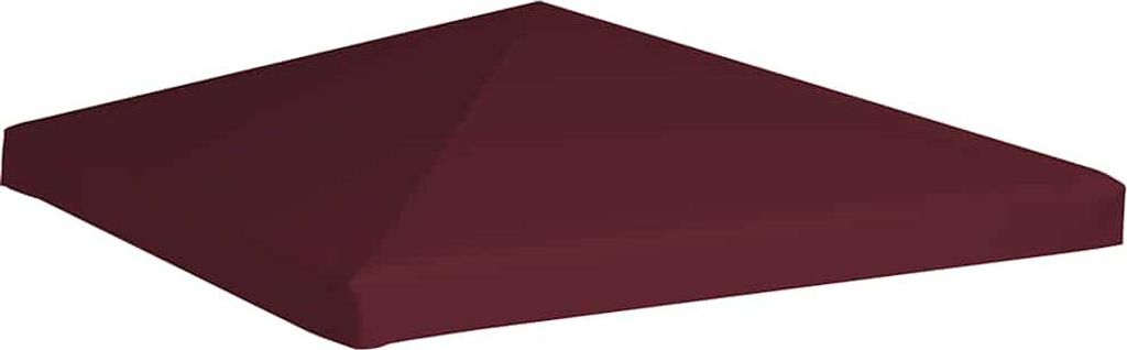 vidaXL Pavillondach 310 g / m² 3x3 m Weinrot