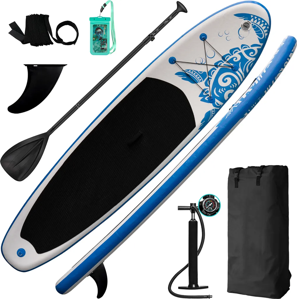 Planche Gonflable Paddle SUP 320cm Polyvalente pour Surf et Balade Mer