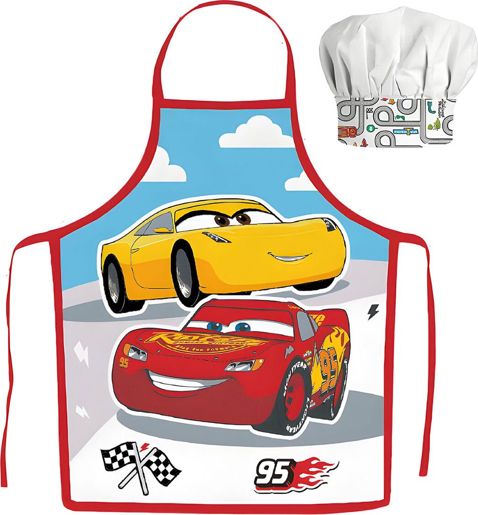 Fartuch dziecięcy z czapką Disney Cars Zdjęcie produktu 