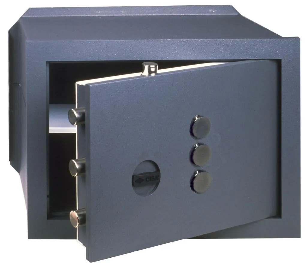 Coffre-fort pour documents et valeurs - Protection serrure Cisa acier