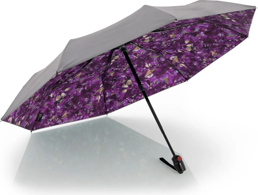 Knirps ombrello tascabile ombrello T.200 Medium Duomatic Feel Purple colorato
