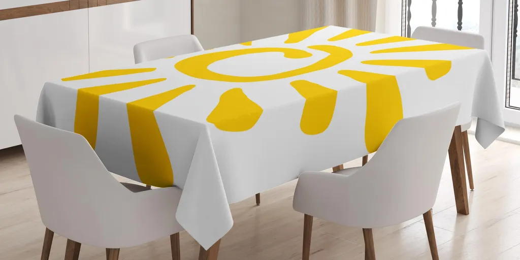 Tovaglia Gialla Sole ABAKUHAUS - Colazione Perfetta 140x200 cm