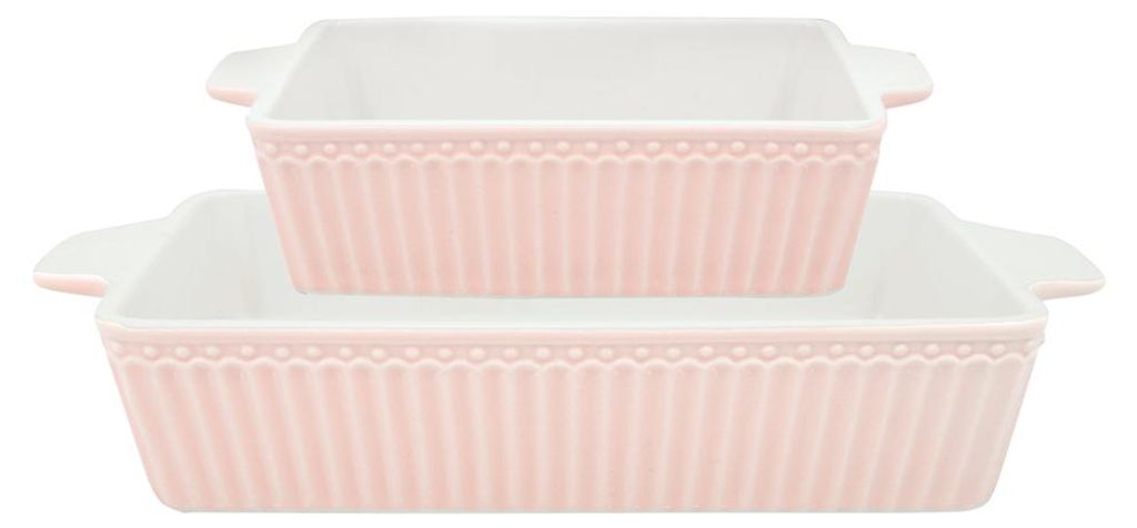 Greengate Alice Auflaufform pale pink klein Set2 Produktbild 