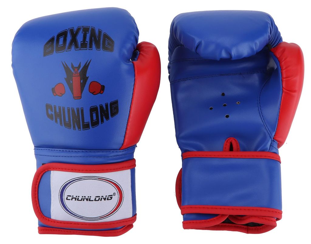 1 Paar Kinder-Boxhandschuhe für das Training am Boxsack und Sparring, für Jungen und Mädchen – Blau