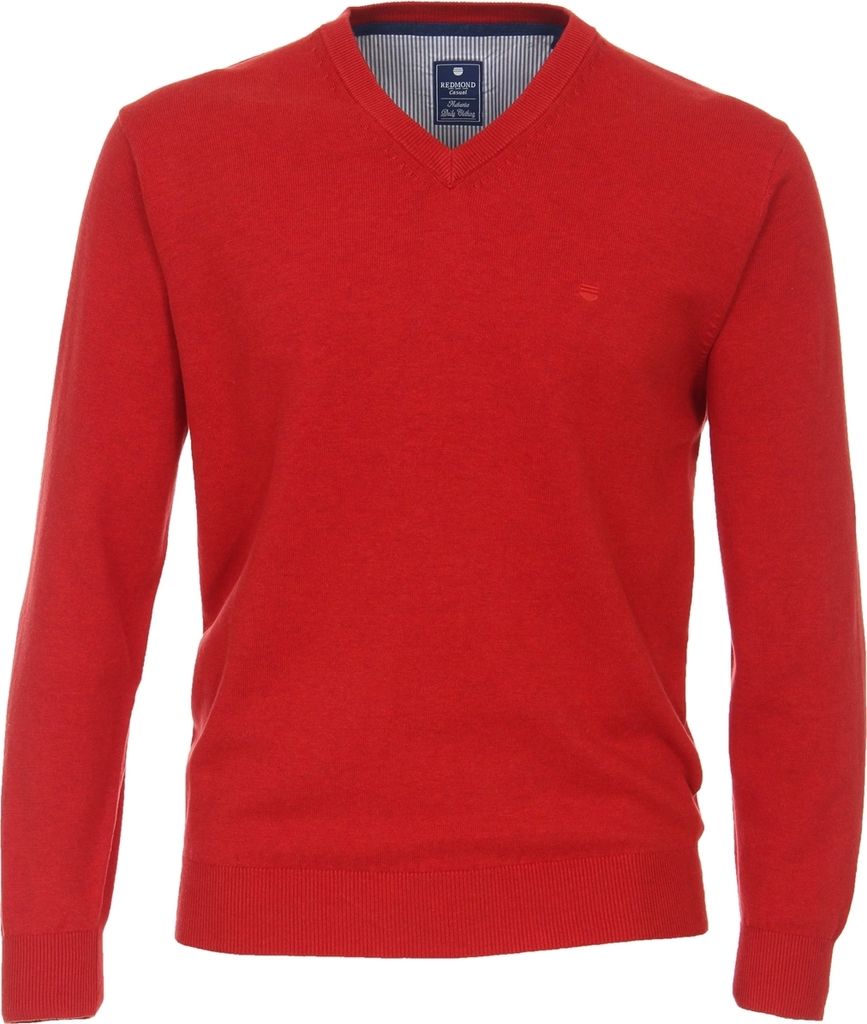 REDMOND V-Neck-Pullover Rot M