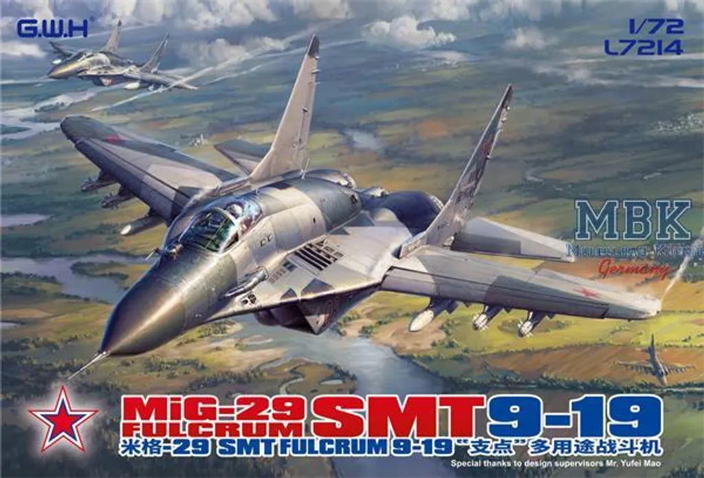 Maquette à construire MIG-29 9-19 SMT Fulcrum GWH pour diorama 1/72