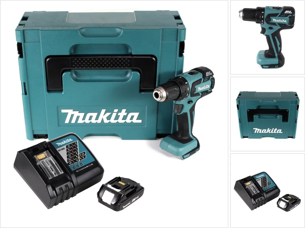 Perceuse-visseuse 18V Makita 45 Nm moteur Brushless à induction