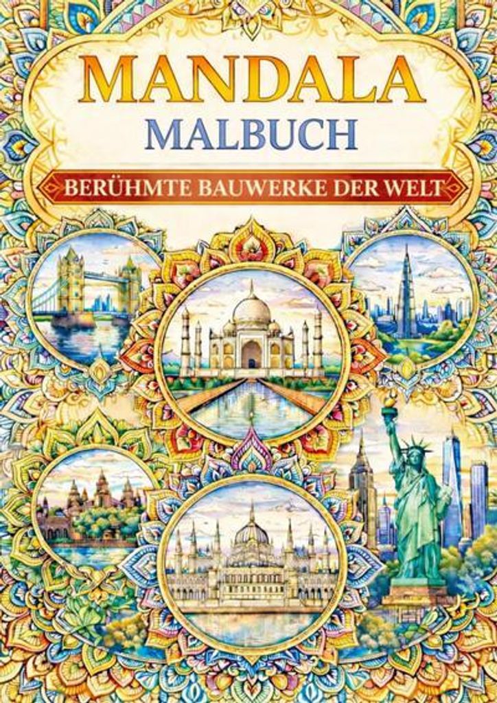 Mandala Malbuch, Berühmte bauwerke der weld