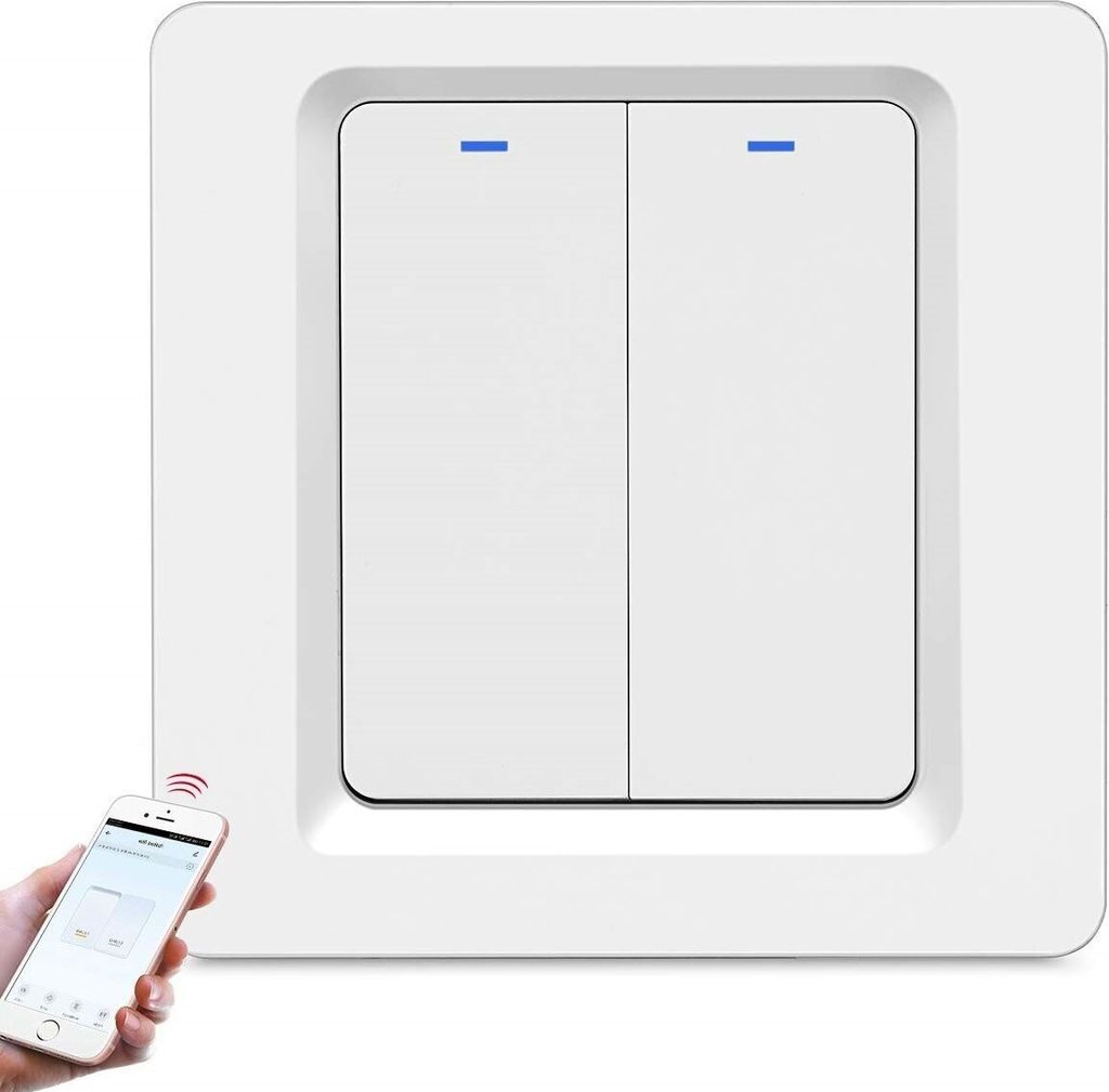 INF Smart Switch, WLAN Lichtschalter, Wifi Schalter, Funkschalter, 2-polig