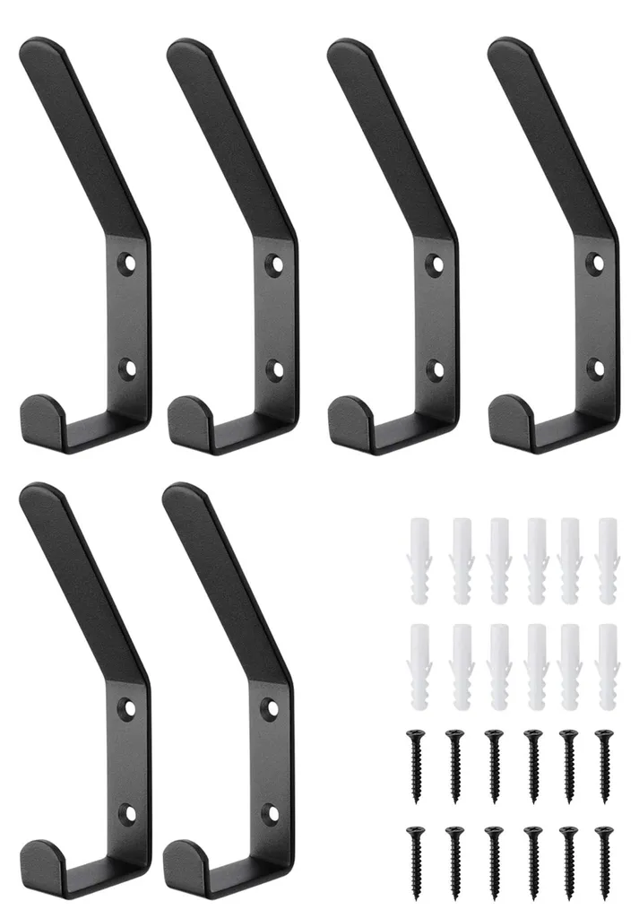Patères pour panneaux acoustiques noires de 12,6 mm - Lot robuste