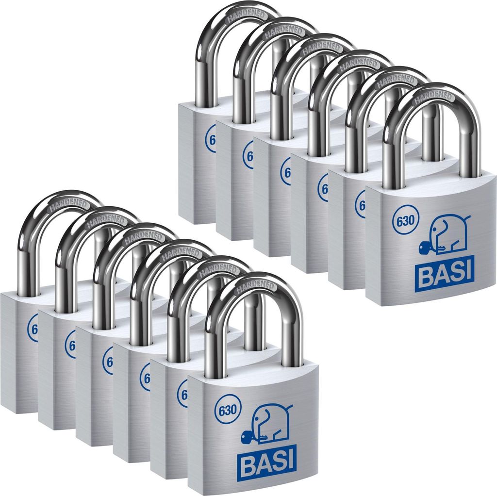 BASI - Vorhangschloss - SET - 12x VHS 630 - 40 mm - Produktbild 