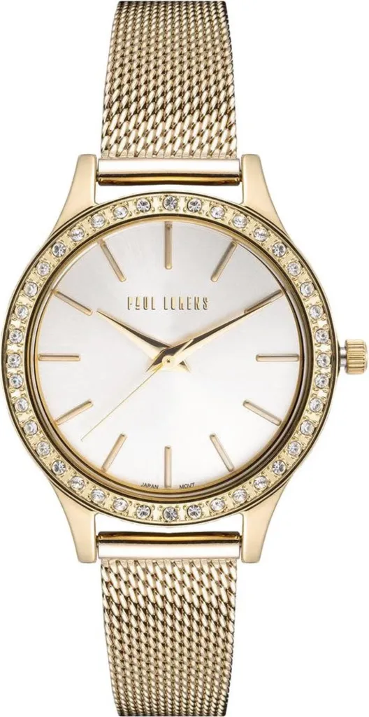 Montre analogique dorée pour femme Paul Lorens accessoire mode soirée