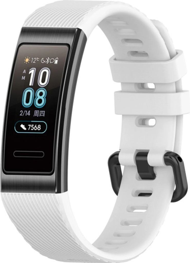 Strap-it Huawei Band 3 / 4 Pro Armband Silikon (Weiß)