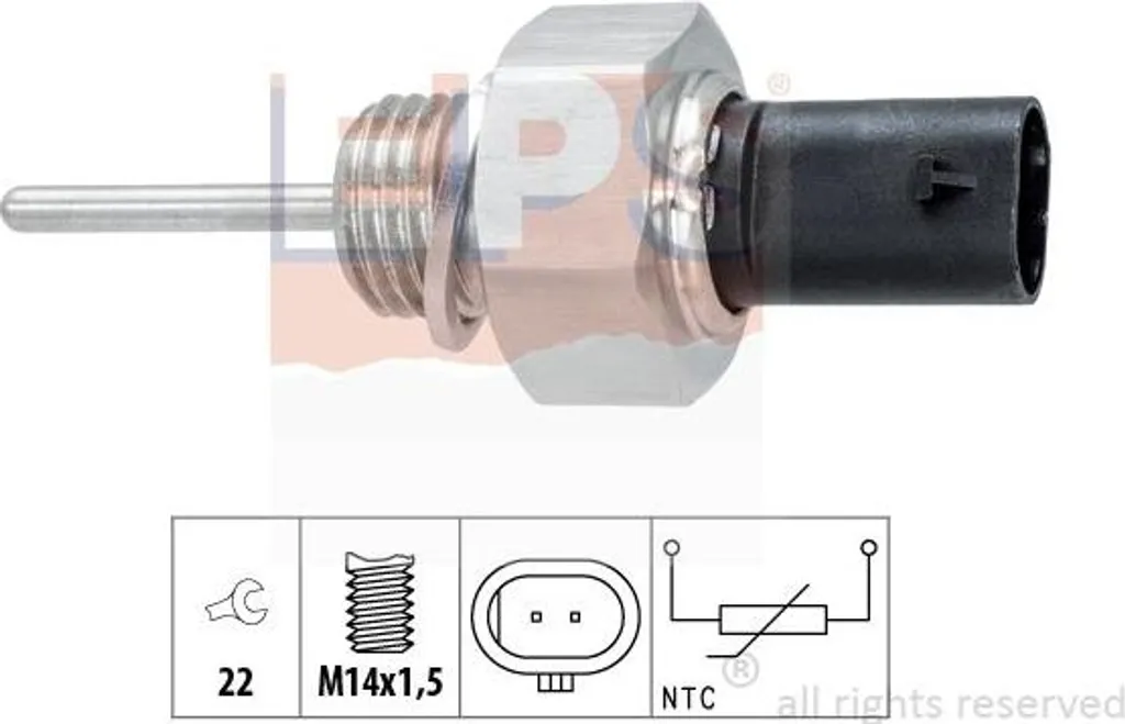 Sensore Temperatura Aria EPS 1.994.051 per Jaguar e Land Rover | OE DX2312A697AA