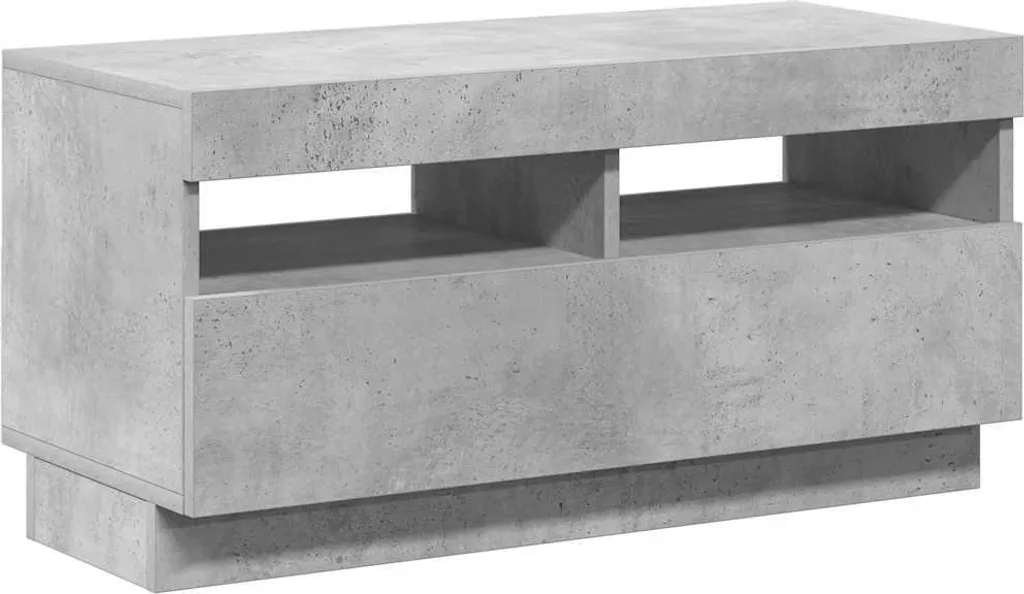Elegante Mobile TV LED Grigio Cemento 80 cm | Atmosfera e Design