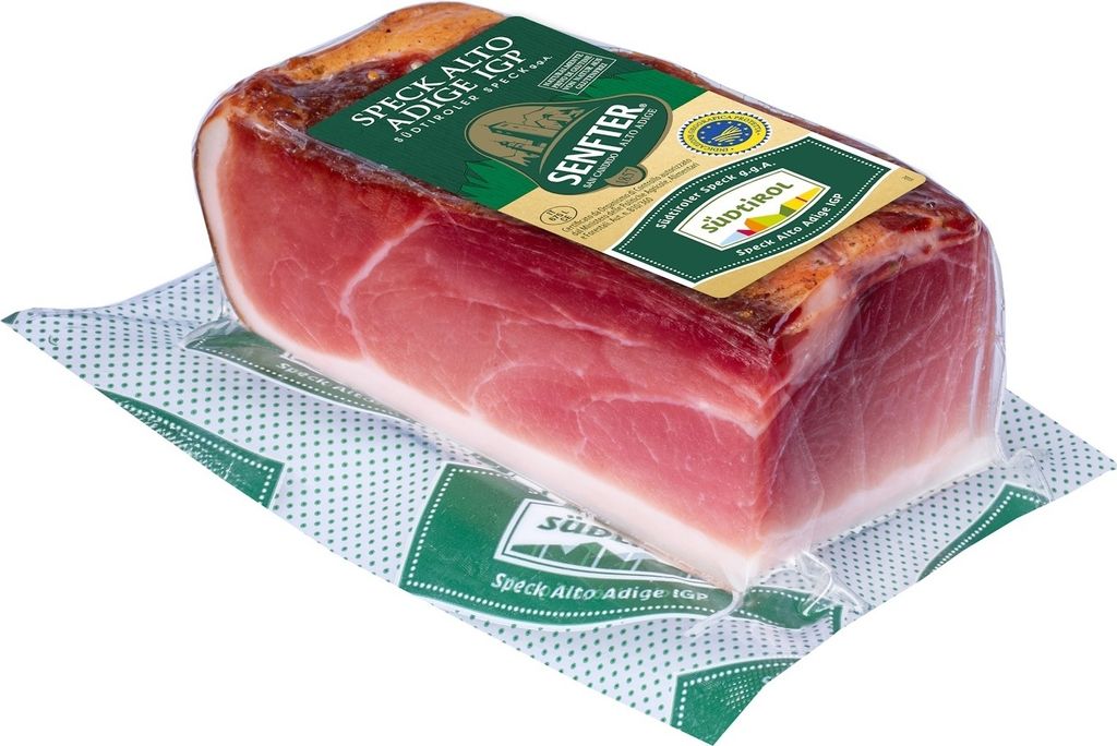 Südtiroler Speck g.g.A. Herzstück vac. ca. 350 gr. - Produktbild 