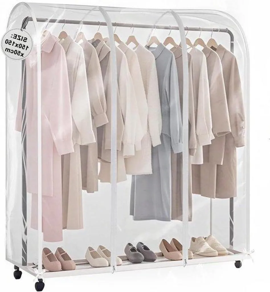 Housse vêtements 150x150 cm anti-poussière avec fermeture éclair zip