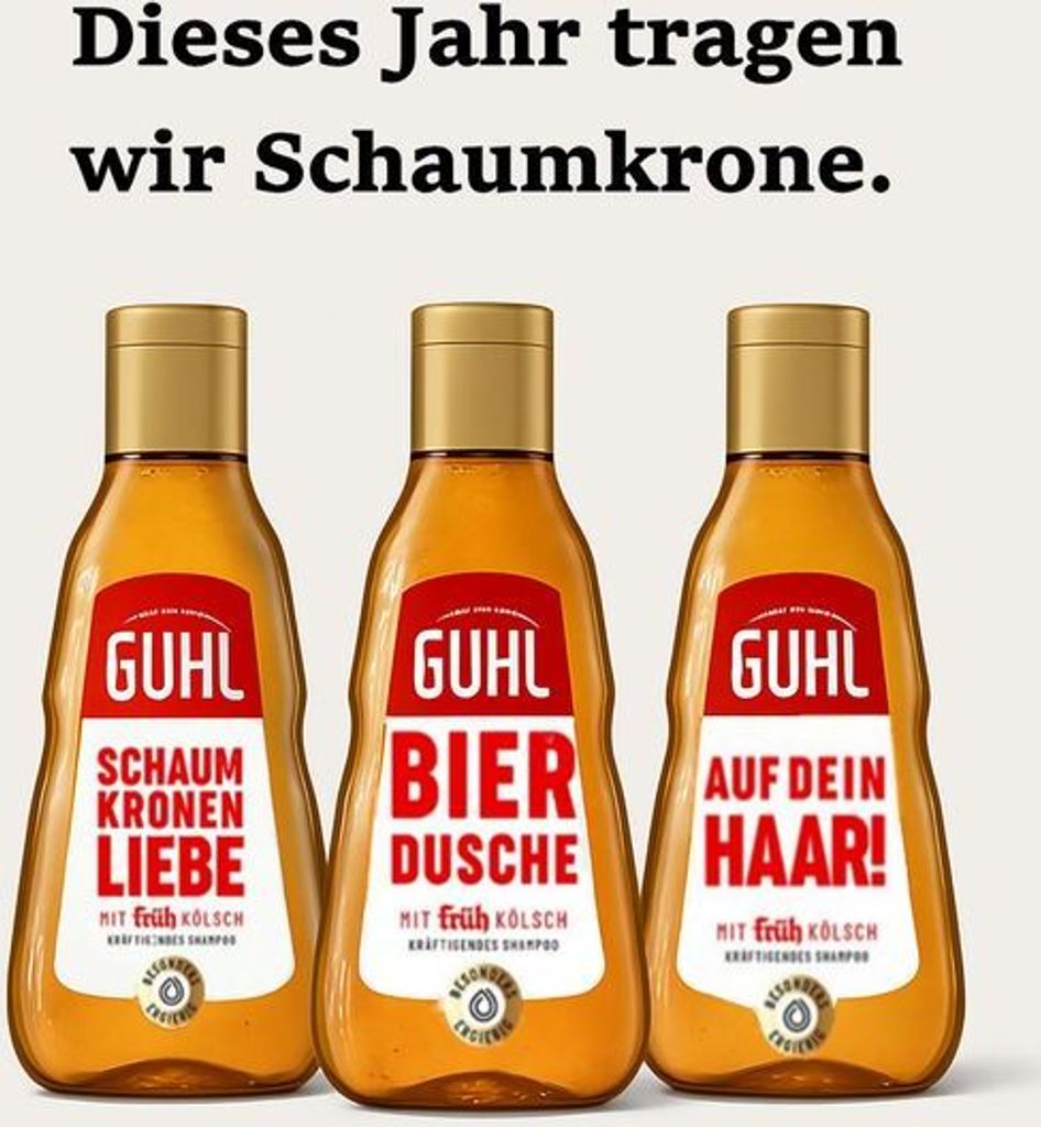 Guhl Shampoo Schaumkronen Liebe Früh Kölsch 250ml Produktbild 