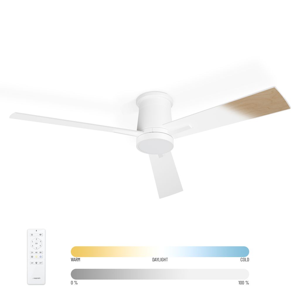 Noaton® Deckenventilator mit Beleuchtung und Fernbedienung Produktbild 