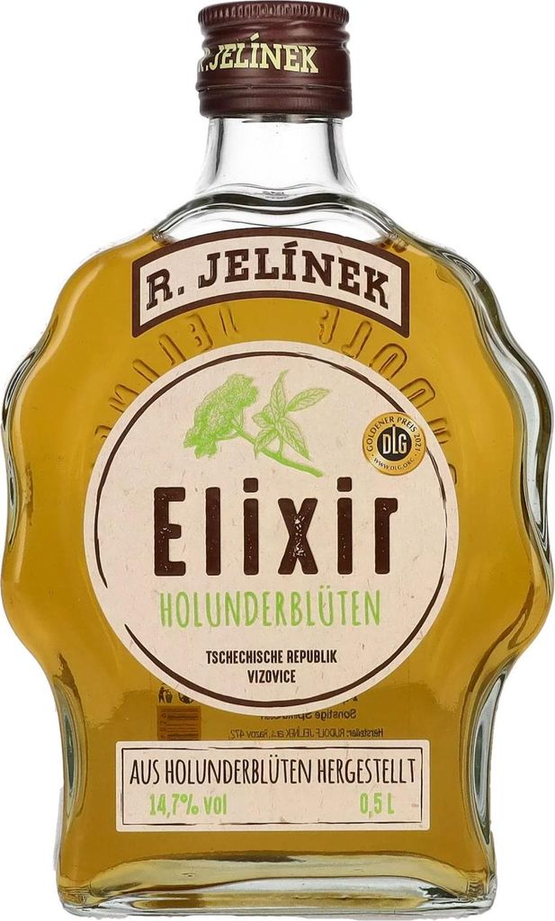 R. Jelínek Holunderblüten Elixir 14,7% Vol. 0,5l Produktbild 